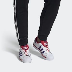 Superstar cloud white / purple / scarlet